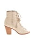 FRYE Tan Ivory Ankle Boots Size 8 1/2 - photo 1