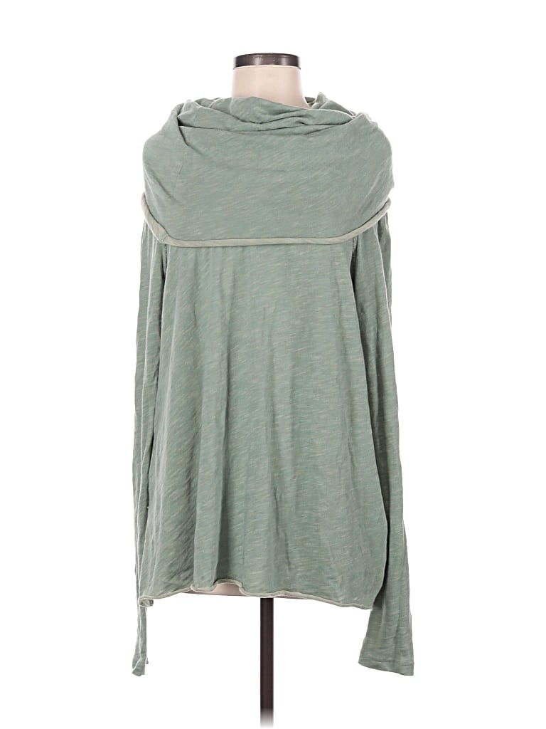 Pre-owned Fp Beach Poncho In Green