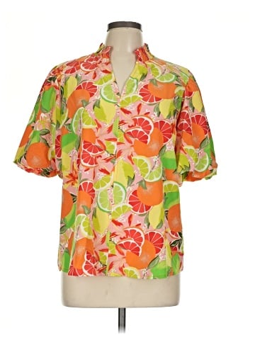 Umgee Short Sleeve Blouse (view 1)