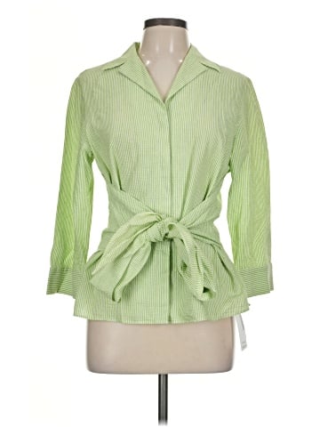 Lafayette 148 New York 3/4 Sleeve Button-Down Shirt (view 1)