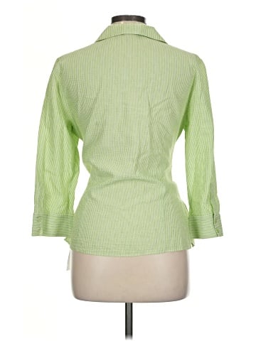 Lafayette 148 New York 3/4 Sleeve Button-Down Shirt (view 2)