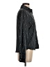 Aqua 100% Polyester Metallic Black Long Sleeve Blouse Size XS - photo 4