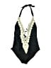 Mossimo Graphic Black One Piece Swimsuit Size M - photo 1
