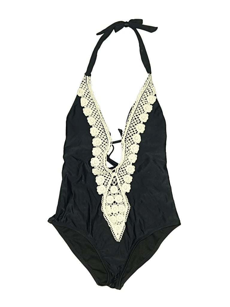 Pre-owned Mossimo One Piece Swimsuit In Black