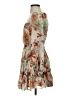 Lush 100% Polyester Floral Tan Cocktail Dress Size S - photo 5