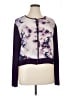 St. John Floral Purple Cardigan Size XL - photo 1
