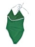 Old Navy Color Block Green One Piece Swimsuit Size XS - photo 2