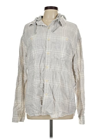 American Eagle Outfitters Long Sleeve Button-Down Shirt (view 1)