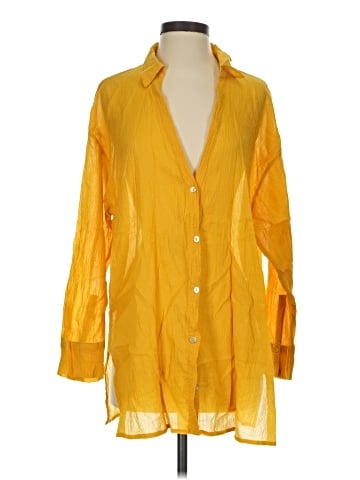 Woolworths 3/4 Sleeve Button-Down Shirt (view 1)