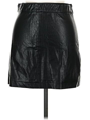 Olivaceous Faux Leather Skirt (view 1)