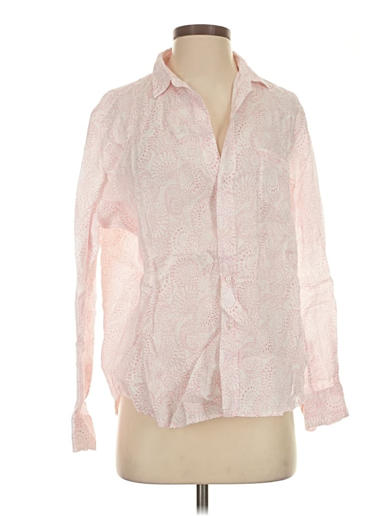 Pre-owned Frank & Eileen Long Sleeve Button Down Shirt In Pink