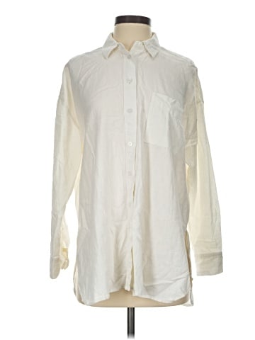 Madewell The Linen-Blend Oversized Shirt (view 1)