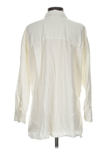 Madewell The Linen-Blend Oversized Shirt (view 2)
