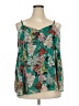 Torrid 100% Polyester Teal Sleeveless Blouse Size 2X Plus (2) - photo 1