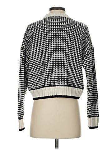 Madewell Textured-Stitch Crewneck Sweater in 100% Cotton (view 2)
