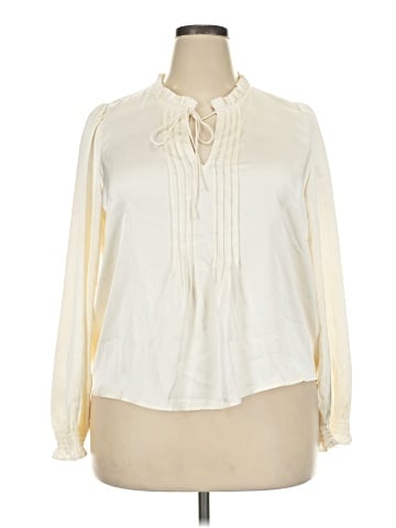 J.Crew Factory Store Long Sleeve Blouse (view 1)