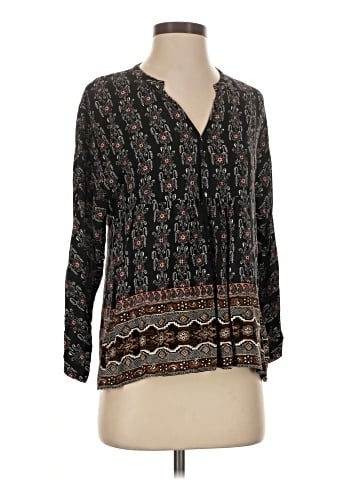 Madewell 3/4 Sleeve Silk Top (view 1)