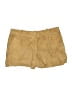 Talbots 100% Leather Solid Tan Khaki Shorts Size 8 Petite - photo 1