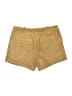 Talbots 100% Leather Solid Tan Khaki Shorts Size 8 Petite - photo 2
