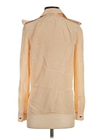 Diane von Furstenberg Long Sleeve Silk Top (view 2)