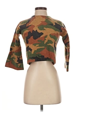Madewell Cottontail Camo Wide-Sleeve Sweater (view 1)