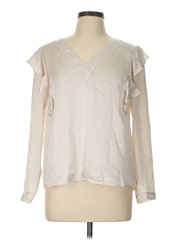 Rebecca Taylor Long Sleeve Silk Top (view 1)