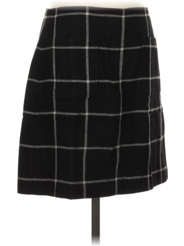 Madewell Museum Patch-Pocket Mini Skirt in Windowpane (view 1)