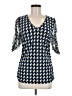 DKNY Blue 3/4 Sleeve Blouse Size M - photo 1