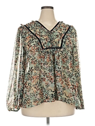 Maurices Long Sleeve Blouse (view 1)