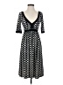 Max Studio Polka Dots Black Casual Dress Size XS - photo 1