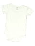 Carter's 100% Cotton Solid Ivory Short Sleeve Onesie 9-12 MO / 12 MO - photo 1