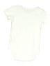 Carter's 100% Cotton Solid Ivory Short Sleeve Onesie 9-12 MO / 12 MO - photo 2