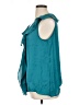 NY Collection 100% Polyester Teal Sleeveless Blouse Size XL - photo 5