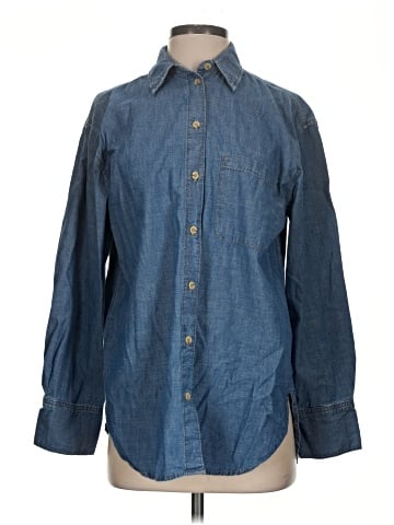 MNG Long Sleeve Button-Down Shirt (view 1)
