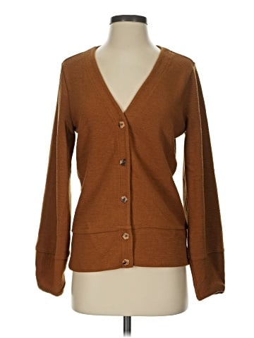Madewell Pieced-Sleeve Cardigan (view 1)