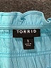 Torrid Blue Short Sleeve Blouse Size 1X Plus (1) - photo 7