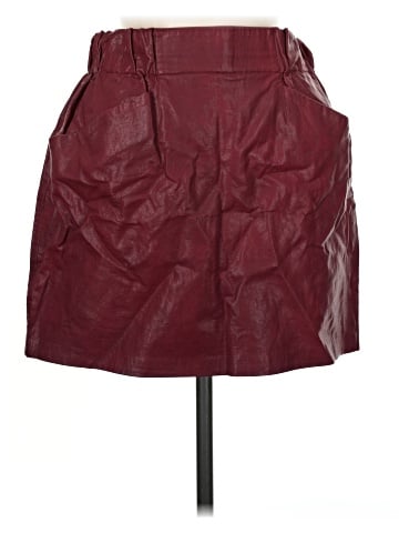Zara Basic Faux Leather Skirt (view 1)