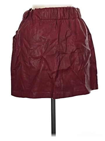 Zara Basic Faux Leather Skirt (view 2)