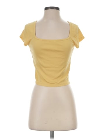 Madewell Brightside Rib Square-Neck Tee (view 1)