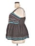 Torrid 100% Rayon Gray Sleeveless Blouse Size 2X Plus (2) - photo 5