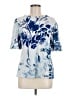 Calvin Klein Blue Short Sleeve Blouse Size M - photo 1