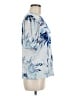 Calvin Klein Blue Short Sleeve Blouse Size M - photo 4