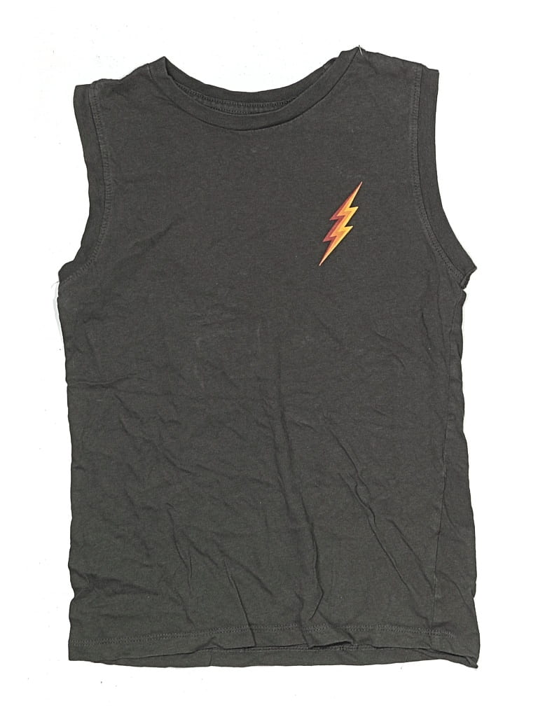 Pre-owned Tiny Whales Kids' Sleeveless T-shirt In Gray