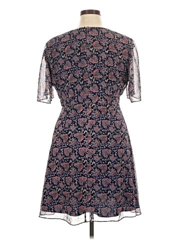 Madewell Orchard Flutter-Sleeve Dress in Fan Floral Mix (view 2)