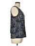 Anne Klein Floral Tropical White Blue Sleeveless Blouse Size L (estimated) - photo 4