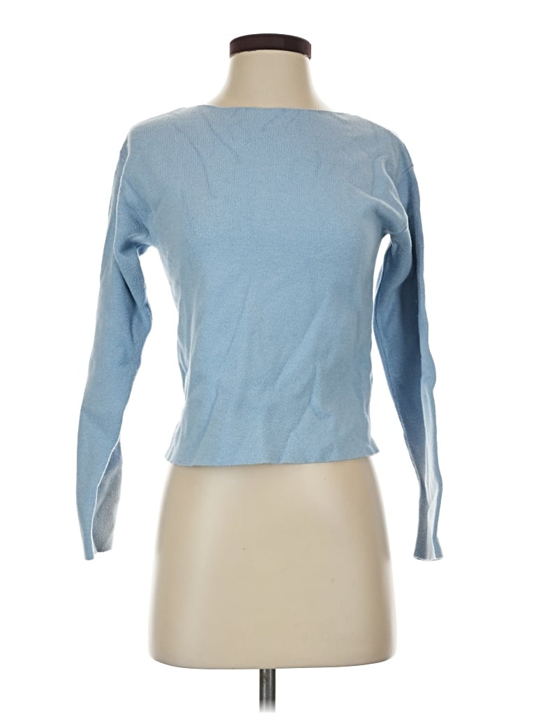 Pre-owned Mng Pullover Sweater In Blue