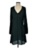 Hinge 100% Polyester Solid Teal Casual Dress Size S - photo 1