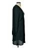 Hinge 100% Polyester Solid Teal Casual Dress Size S - photo 4