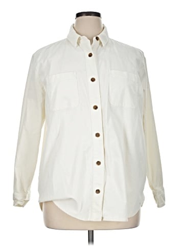 J.Crew Factory Store Long Sleeve Button-Down Shirt (view 1)