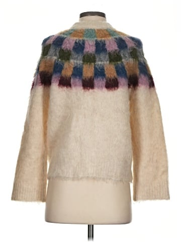 Madewell Brushed Checkerboard Fair Isle Oversized Sweater (view 2)